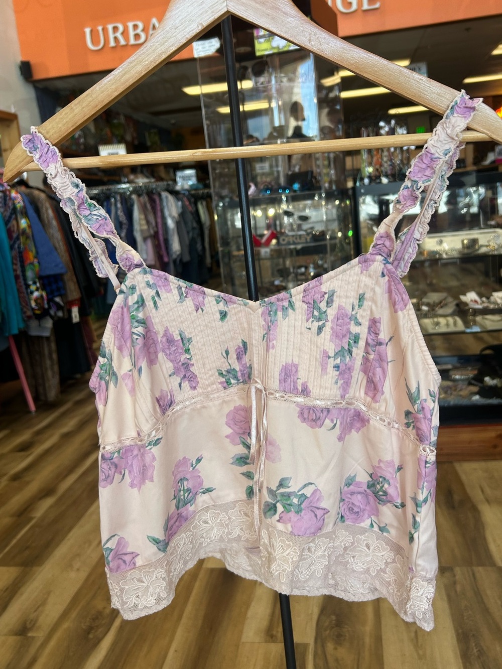 Love Shack Fancy- Lanzo Tank- Mauve Rose - Picture 4 of 10